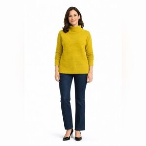 Chelsea & Theodore Mustard Turtleneck Sweater